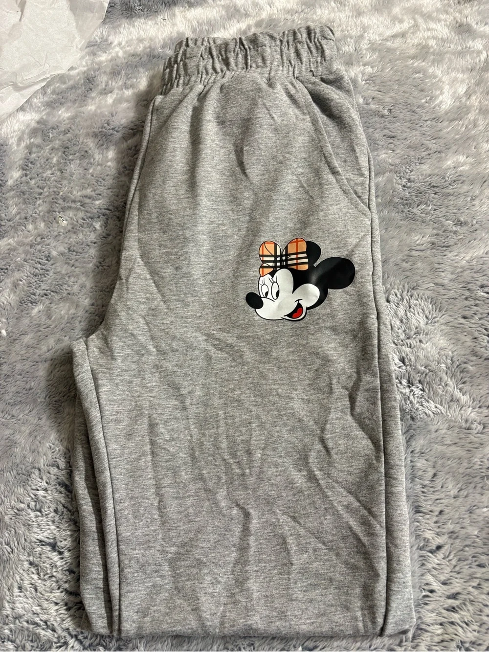 Kids Grey Minnie Mouse Graphic Tee